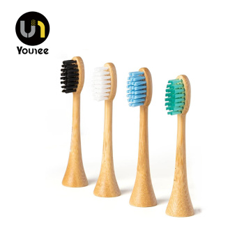 Cabezal de cepillo de dientes eléctrico de bambú