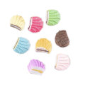 Realistico Half Round Macaron Cookie Cabochon Sweet Classic Macaron Flatback Abbellimenti per Scrapbooking Hair Bow Center DIY