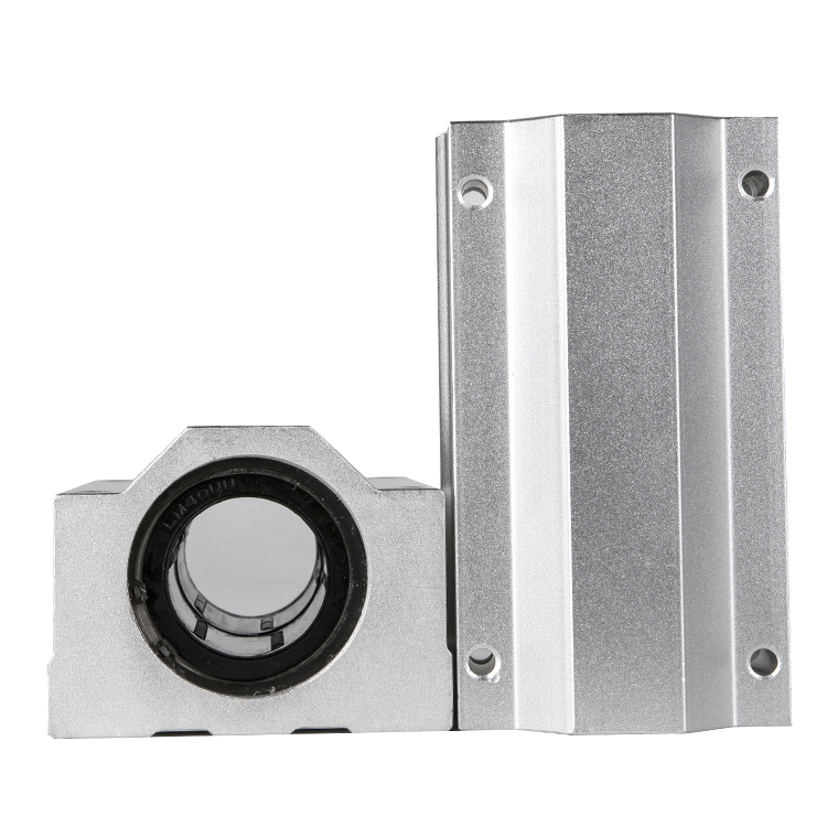 SCE/SCS8LUU to SCS16LUU Aluminium Round Linear Guide Slider Block Bearings for CNC Machines