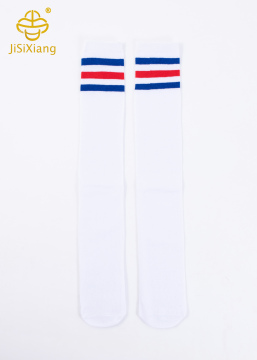 Witte lange knie-over sportsokken voor meisjes