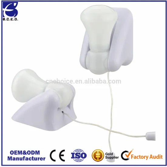 GF0043 ~4 Bright Light LED Stick Up Pull Chain Battery Powered Bulb Portable Mount Lamp