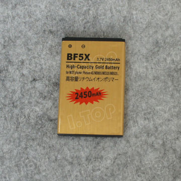 2450mAh Gold Business Battery For Motorola Defy MB525 ME525 MB855,BF5X