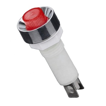 10mm NHC LED Indicator Light with Wire - Multi Voltage Options (3/6/12/24/36/110/220/380V)