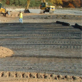 Uniaxial Stretching Geogrid Förstärkning och stabilisering Jord