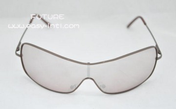 Mirrored One Piece Lens Aviators  Sunglasses with Spring Hinges