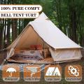 Tenda da campana di tela da 4/6 persone con jack per stufa