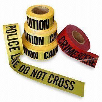 PE Warning Tape, Customized Colors are Accepted, Available in Length of 200 to 500m