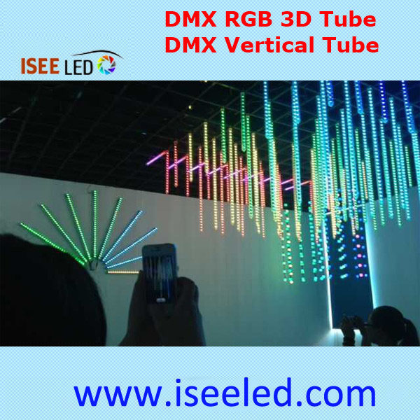 Programmable Dmx Light 3D TUBE Ji Bo Klûbê Klûb
