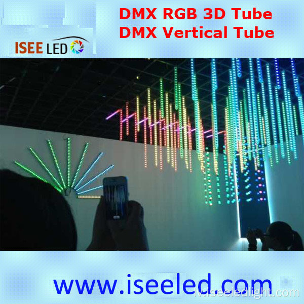 Adresējama LED 3D efekts RGB Crystal Tube ūdensizturīgs