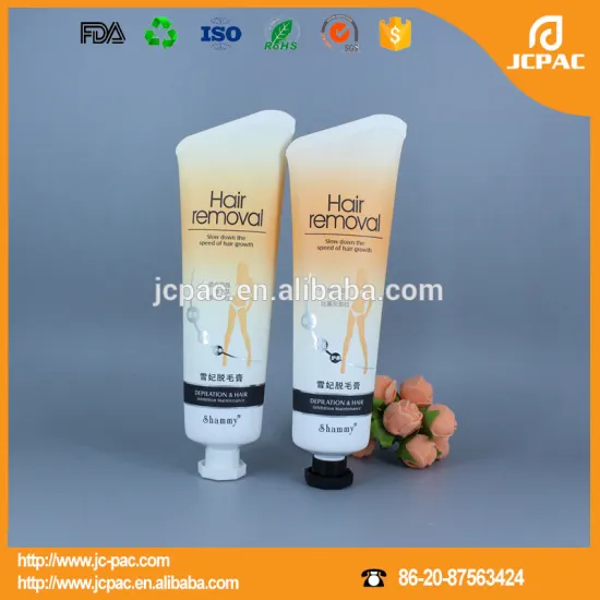 shaped sealing tail cosmetic packaging tube for hair care with octagonal cap