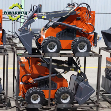 Wheel Mini Skid Steer Loader With Kubota Engine