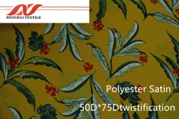 Polyester Satin 50*75D Twistification/75D*75D