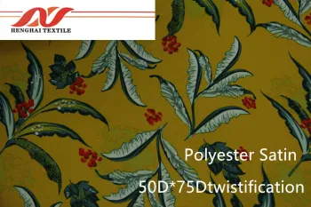 Polyester Satin 50*75D Twistification/75D*75D
