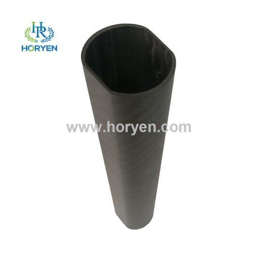 Oval Carbon Fiber Tube Customized oval square round 3K Carbon fiber tube Supplier