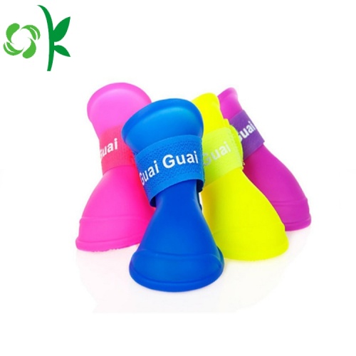 Sepatu Pet Waterproof Silicone Silicone Rain Dog Shoes