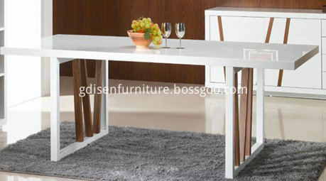 White dining table