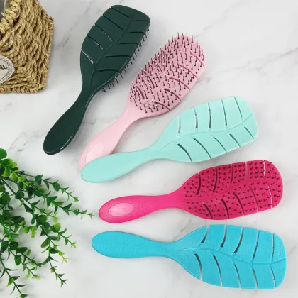 Nylon Vented Detangling Hair Brush with Royal Rubber Pad
