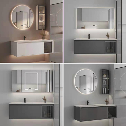 Gabinete de baño decorativo con luz LED