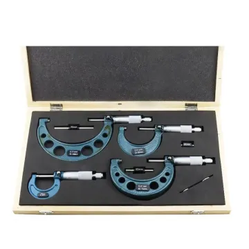 High-Accuracy Stainless Steel Customized Outside Micrometers Sets: 0-100mm and 0-150mm Measuring Tools