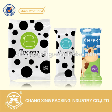 Custom printed plastic ice pop packaging bag