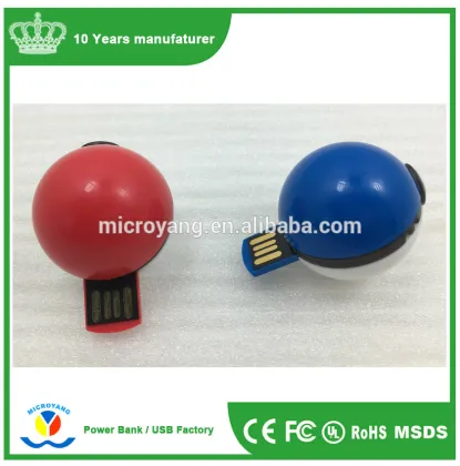 High speed attractive cheap design free usb flash drive sample pokemon go ball usb flash drive