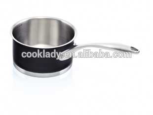 straight shape color painting stainless steel sauce pan cookware set