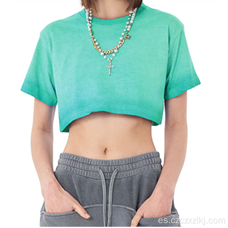 Nuevo deseo puro dulce fría sexy navel camiseta