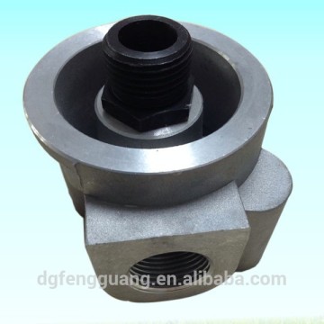 high quality oil filter head for air compressor spare parts oil base oil seat