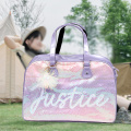 Beg Duffle Multicolor Multicolor untuk Wanita dan Gadis Shimmery Sequin