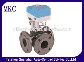 PN6, Rotary Valve 3 Port Flanged 40mm, kvs 25