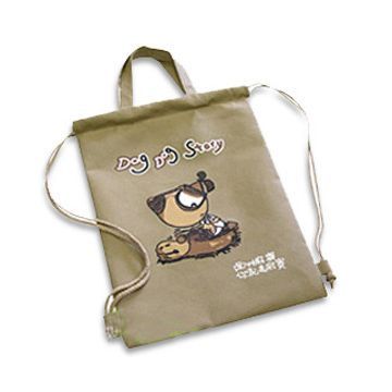 Promotional Drawstring Bag, Made of Eco-friendly Material, Available in Different Colors
