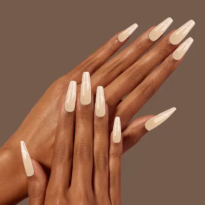 Ea Finger Artificial Fingernails: Art Line Sequin Design Glamour Nail Tips