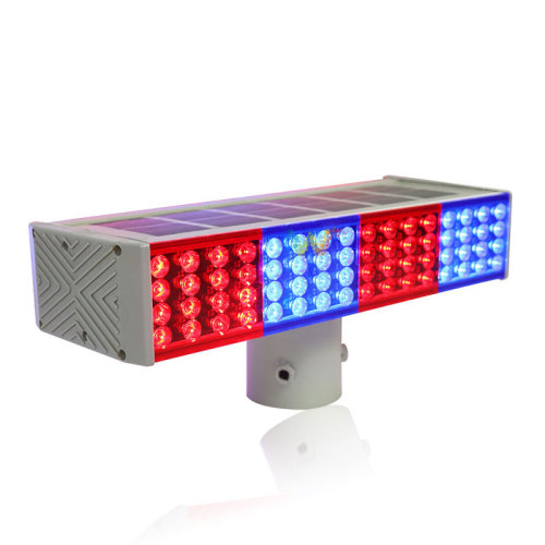 Integrated solar flash LED traffic signal strobe light
