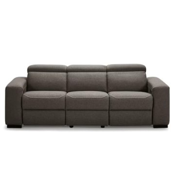 Modern Living Room and Office Furniture: Three-Seat Fabric Recliner Sofa
