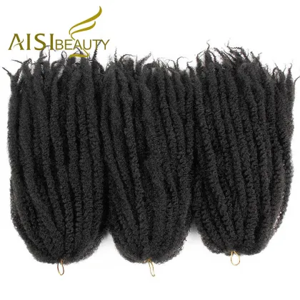Aisi Beauty Wholesale Synthetic Soft Afro Kinky Marly Braiding Hair Extensions Crochet Hairpiece Synthetic Braiding Hair
