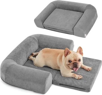 Orthopedic Foldable Dog Bed for Large Dogs: Portable, Washable, and Includes Blanket & Pillow