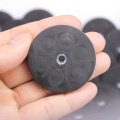 Rubber Coated Round Magnet with screw hole