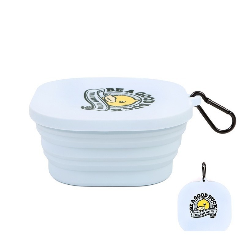 Silicone Collapsible Pet Bowl Set 500ml and 300ml Portable Dog Travel Bowl