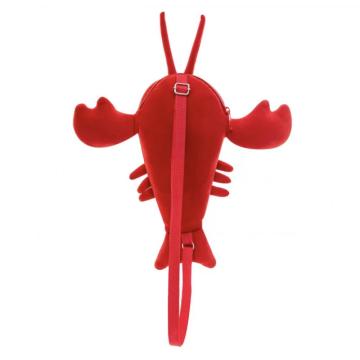 Red crayfish shoulder bag organizer bag