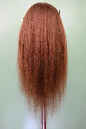100% Natural Hair Mannequin Head with Natural hair