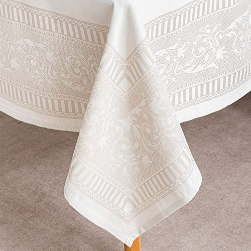 taupe flower tablecloth5