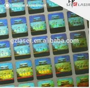 3D Hologram Label Sticker Sheet with Scratch Off