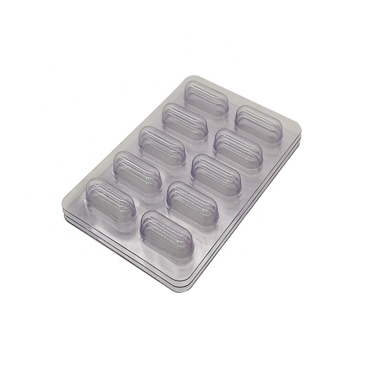 Plastic Clear Capsule Pill Blister Insert Tray Packaging