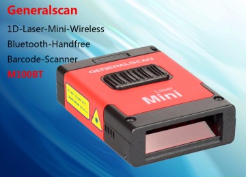 GS M100BT 1D laser mini portable bluetooth barcode reader with memory for IOS, android, windows factory price