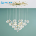 LEDER Beaded Chandeliers With Crystals