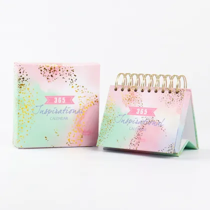 Custom Table Calendar Motivational 365 Day Calendar Desk