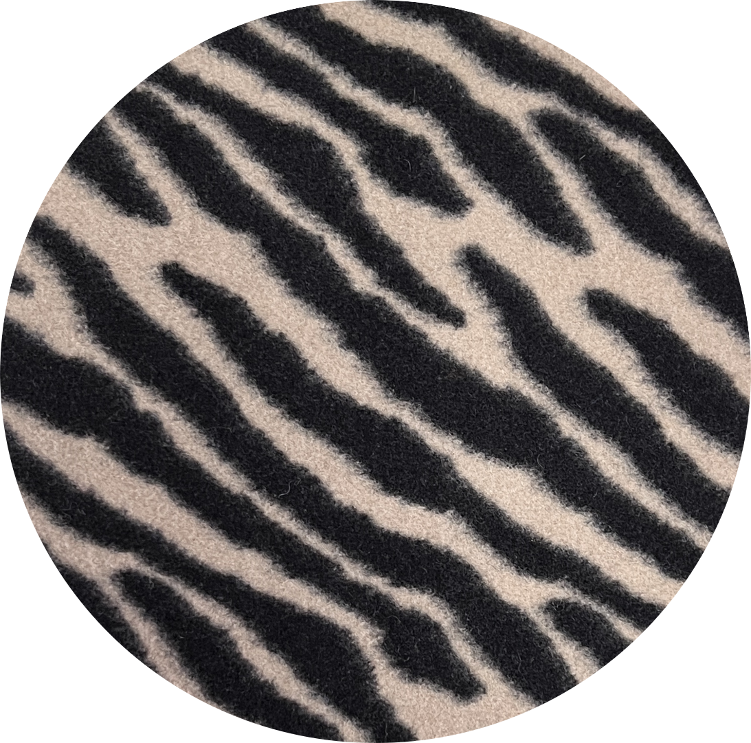 Leopard Jacquard polyester fleece
