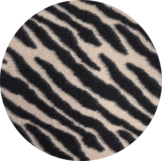 Leopard Jacquard polyester fleece