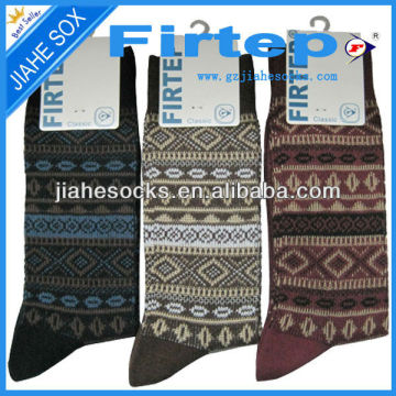 Custom Design Chunky Knitting Men Business Socks