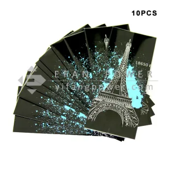 2018 Efan Li-Ion Battery Wraps for 18650 Batteries: 10-Piece Custom Printed Set